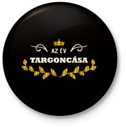 printfashion Az év targoncása - Kitűző, hűtőmágnes - Fekete (13077813)