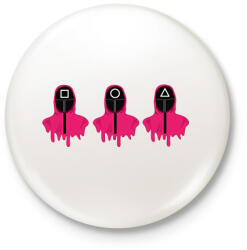 printfashion Squid game - Kitűző, hűtőmágnes - Fehér (13653865)