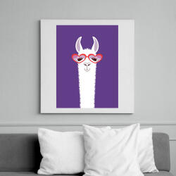 printfashion Fortnite Láma - Vászonkép - Fehér (6627279)