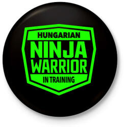 printfashion Hungarian Ninja Warrior - Kitűző, hűtőmágnes - Fekete (3095415)