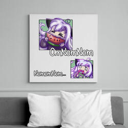 printfashion Omnomnom - Vászonkép - Fehér (13553028)