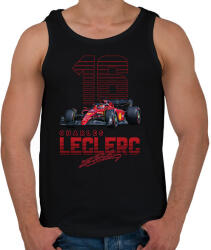 printfashion Charles Leclerc - Férfi atléta - Fekete (11968511)