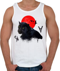 printfashion Párduc és vérhold - Férfi atléta - Fehér (1743581)