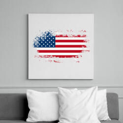 printfashion American - Vászonkép - Fehér (6627557)