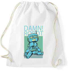 printfashion Damn Robot- - Sportzsák, Tornazsák - Fehér (4129061)