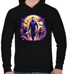 printfashion Halloween Michael Myers - Férfi kapucnis pulóver - Fekete (16819906)