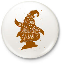 printfashion Boszorkány - Kitűző, hűtőmágnes - Fehér (3075570)