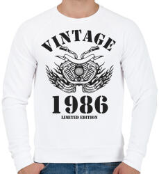 printfashion 1986 - Férfi pulóver - Fehér (6218527)