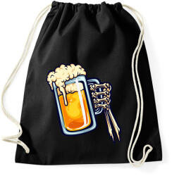 printfashion Halloween csontváz kéz sör - Sportzsák, Tornazsák - Fekete (9456103)