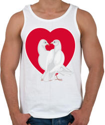 printfashion Szerelem - Férfi atléta - Fehér (4587409)