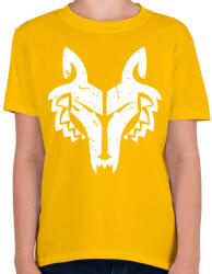 printfashion Farkas - Gyerek póló - Sárga (2330391)