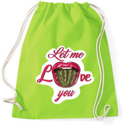 printfashion Engedd, hogy szeresselek! - Sportzsák, Tornazsák - Limezöld (415909)
