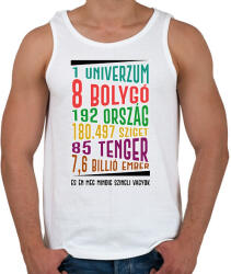 printfashion És én még mindig szingli vagyok - Férfi atléta - Fehér (7281609)