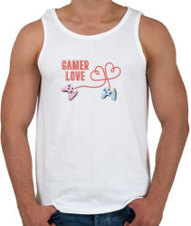 printfashion Gamer Love - Férfi atléta - Fehér (14030750)