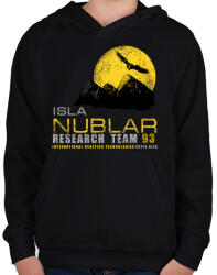 printfashion ISLA NUBLAR RESEARCH TEAM - Gyerek kapucnis pulóver - Fekete (5279374)