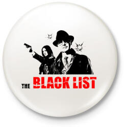 printfashion BLACKLIST - Kitűző, hűtőmágnes - Fehér (3082260)