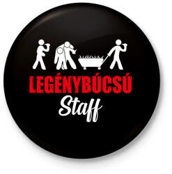 printfashion Legenybúcsú staff - Kitűző, hűtőmágnes - Fekete (7538990)