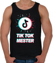 printfashion Tik Tok Mester - Férfi atléta - Fekete (2134513)