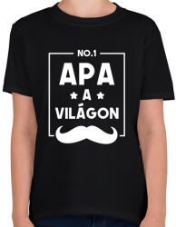 printfashion Legjobb Apa - Gyerek póló - Fekete (1634835)