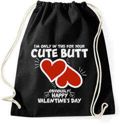 printfashion Cute butt - Sportzsák, Tornazsák - Fekete (2216196)