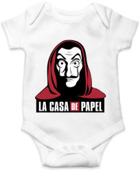 printfashion La casa de papel - Baba Body - Fehér (4649651)