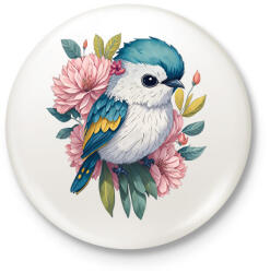 printfashion Madár bébi - Kitűző, hűtőmágnes - Fehér (13531887)