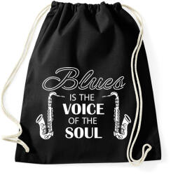 printfashion Blues is the voice - Sportzsák, Tornazsák - Fekete (7657602)