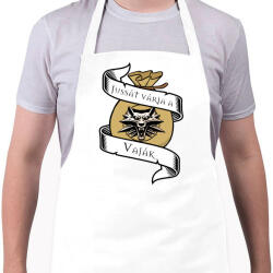 printfashion Jussát várja a Vaják - Witcher - Kötény - Fehér (4911910)