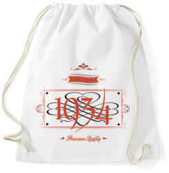 printfashion since-1934-red-black - Sportzsák, Tornazsák - Fehér (523766)