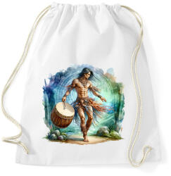 printfashion Sámán férfi - Sportzsák, Tornazsák - Fehér (15983965)