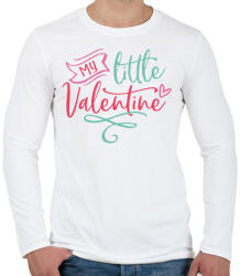 printfashion My Little Valentine - Férfi hosszú ujjú póló - Fehér (2201560)
