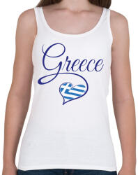 printfashion I love greece - Női atléta - Fehér (4255112)