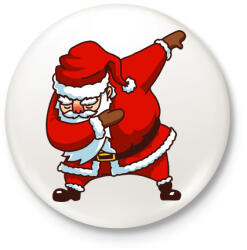 printfashion Dabbing mikulás - Kitűző, hűtőmágnes - Fehér (3078367)