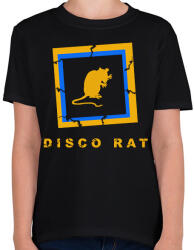 printfashion DISCO RAT - Gyerek póló - Fekete (1502874)