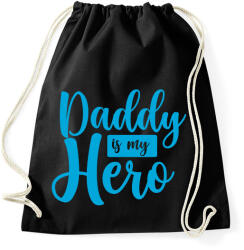 printfashion Apa a hősöm - Sportzsák, Tornazsák - Fekete (2889811)