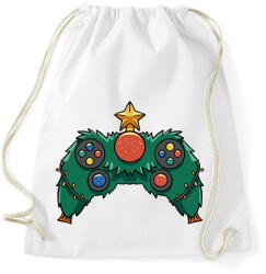 printfashion Karácsonyi kontroller - Sportzsák, Tornazsák - Fehér (15190678)