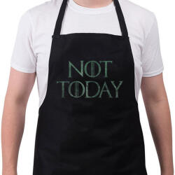 printfashion Not Today - Game of Thrones - Kötény - Fekete (4929042)