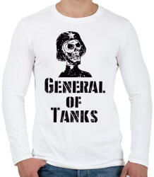 printfashion general of tanks - Férfi hosszú ujjú póló - Fehér (1769564)