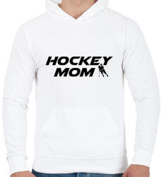 printfashion Hockey Mom - Férfi kapucnis pulóver - Fehér (11716076)