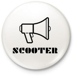 printfashion SCOOTER in the house - Kitűző, hűtőmágnes - Fehér (16095833)