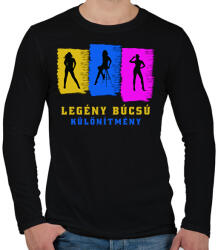 printfashion Legénybúcsú különítmény - Férfi hosszú ujjú póló - Fekete (1502231)