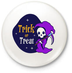 printfashion Trick or Treat 2 - Kitűző, hűtőmágnes - Fehér (16857291)