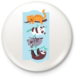 printfashion Közös hobbi - Kitűző, hűtőmágnes - Fehér (3081643)