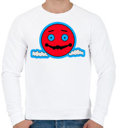 printfashion DSL Cloud Smiley #4 - Férfi pulóver - Fehér (15986779)