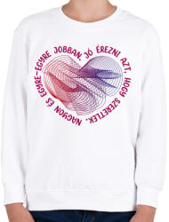 printfashion Illyés Gyula - Jó érezni - Gyerek pulóver - Fehér (7120830)