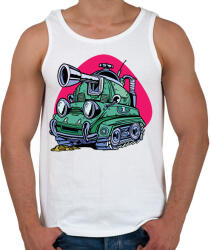 printfashion Tank - Férfi atléta - Fehér (9181191)