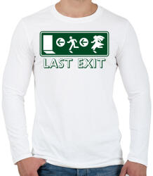 printfashion last-exit - Férfi hosszú ujjú póló - Fehér (560557)