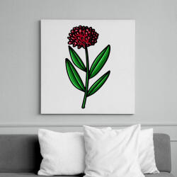 printfashion virág-009 - Vászonkép - Fehér (6630633)