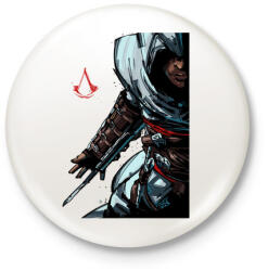 printfashion Assasins Creed - Kitűző, hűtőmágnes - Fehér (3081360)