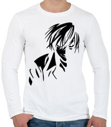printfashion Death Note: Jagami Light - Férfi hosszú ujjú póló - Fehér (2685134)